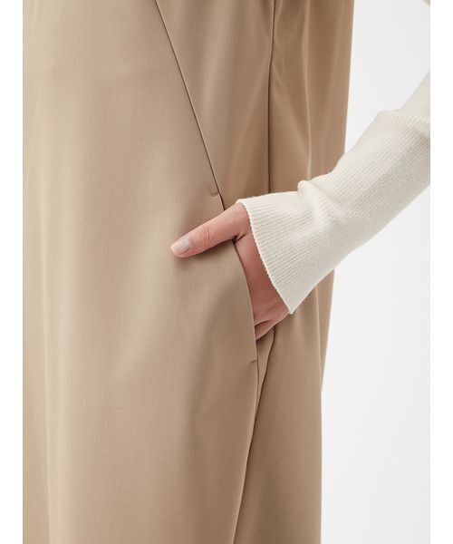 Mila Owen（ミラオーウェン）の「【セットアイテム】リブニットセットレイヤードワンピース（ワンピース・レディース・ベージュ/ブラック・0/1）」の10枚目の写真