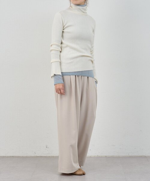 SHENERY（シーナリー）の「【インフルエンサー＠tsuru00コラボ】3タックスラックスパンツ（スラックス・レディース・グレー/ブラック/ベージュ/ライトベージュ・36/38/34）」の13枚目の写真