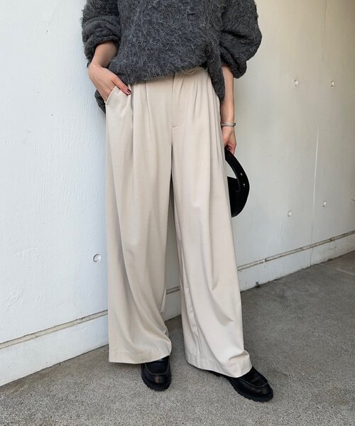 SHENERY（シーナリー）の「【インフルエンサー＠tsuru00コラボ】3タックスラックスパンツ（スラックス・レディース・グレー/ブラック/ベージュ/ライトベージュ・36/38/34）」の19枚目の写真