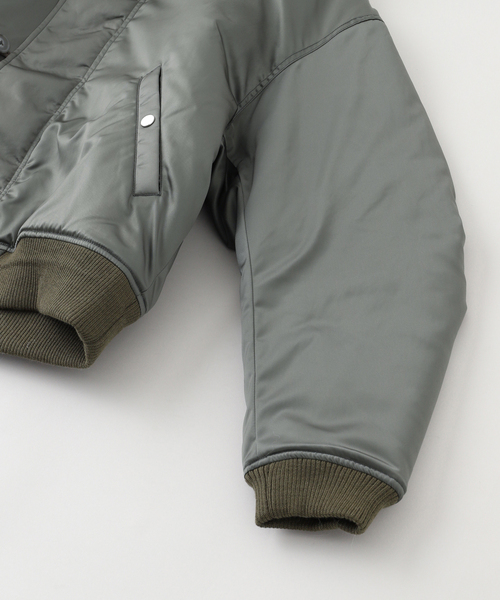 Jieda(ジエダ)の「JIEDA / ジエダ THINSULATE N-2A JACKET / JK02(ミリタリージャケット・メンズ・カーキ/ブラック・2/1)」の4枚目の写真