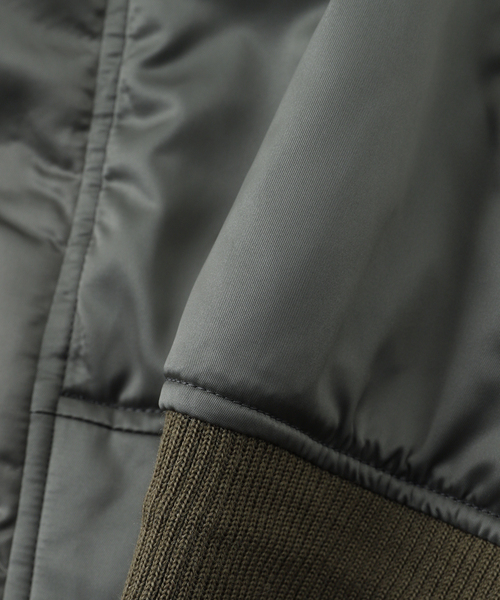 Jieda(ジエダ)の「JIEDA / ジエダ THINSULATE N-2A JACKET / JK02(ミリタリージャケット・メンズ・カーキ/ブラック・2/1)」の8枚目の写真