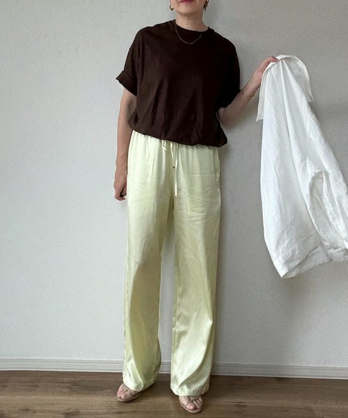 Trefle blanc(トレフルブラン)の「【original】silk easy pants(その他パンツ・レディース・Yellow/ブラック・FREE)」の16枚目の写真