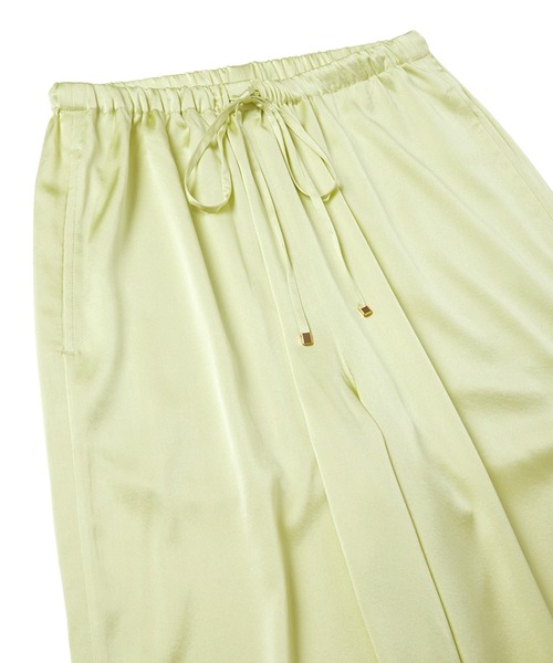 Trefle blanc(トレフルブラン)の「【original】silk easy pants(その他パンツ・レディース・Yellow/ブラック・FREE)」の4枚目の写真