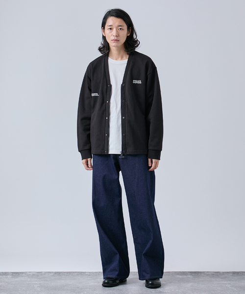 B.C STOCK（ベーセーストック）の「【OLIVEDRAB/オリーブドラブ】2WAY ジップスウェットカーディガン（スウェット・メンズ・ブラック/チョコ/チャコールグレー・MEDIUM/LARGE）」の4枚目の写真