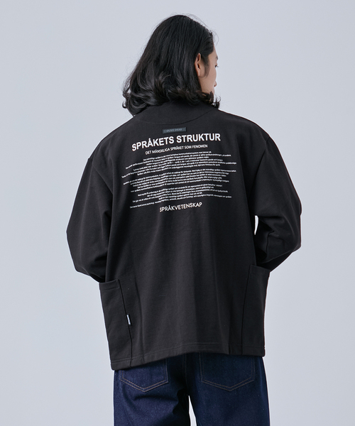 B.C STOCK（ベーセーストック）の「【OLIVEDRAB/オリーブドラブ】2WAY ジップスウェットカーディガン（スウェット・メンズ・ブラック/チョコ/チャコールグレー・MEDIUM/LARGE）」の7枚目の写真