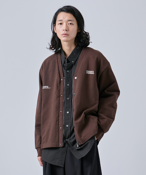B.C STOCK（ベーセーストック）の「【OLIVEDRAB/オリーブドラブ】2WAY ジップスウェットカーディガン（スウェット・メンズ・ブラック/チョコ/チャコールグレー・MEDIUM/LARGE）」の10枚目の写真