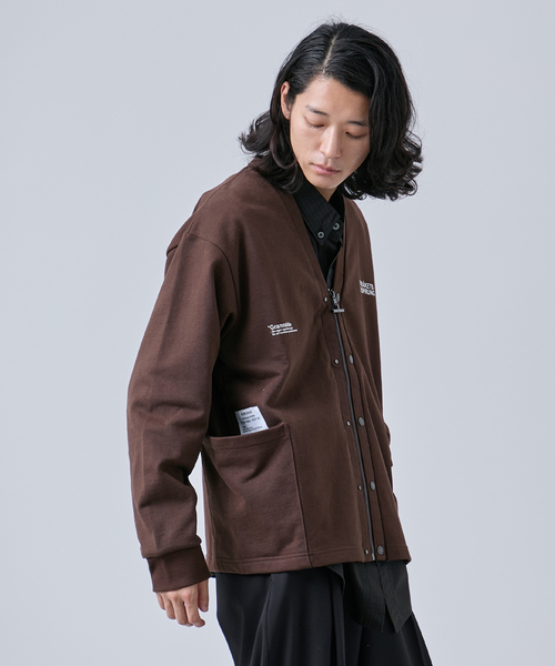 B.C STOCK（ベーセーストック）の「【OLIVEDRAB/オリーブドラブ】2WAY ジップスウェットカーディガン（スウェット・メンズ・ブラック/チョコ/チャコールグレー・MEDIUM/LARGE）」の13枚目の写真