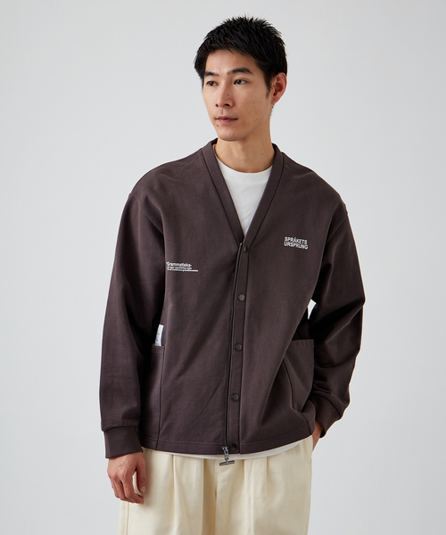 B.C STOCK（ベーセーストック）の「【OLIVEDRAB/オリーブドラブ】2WAY ジップスウェットカーディガン（スウェット・メンズ・ブラック/チョコ/チャコールグレー・MEDIUM/LARGE）」の15枚目の写真