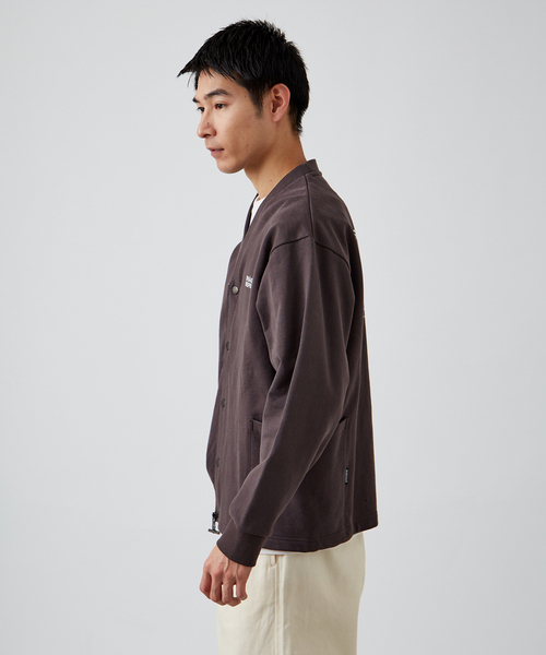 B.C STOCK（ベーセーストック）の「【OLIVEDRAB/オリーブドラブ】2WAY ジップスウェットカーディガン（スウェット・メンズ・ブラック/チョコ/チャコールグレー・MEDIUM/LARGE）」の16枚目の写真