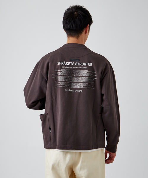 B.C STOCK（ベーセーストック）の「【OLIVEDRAB/オリーブドラブ】2WAY ジップスウェットカーディガン（スウェット・メンズ・ブラック/チョコ/チャコールグレー・MEDIUM/LARGE）」の17枚目の写真