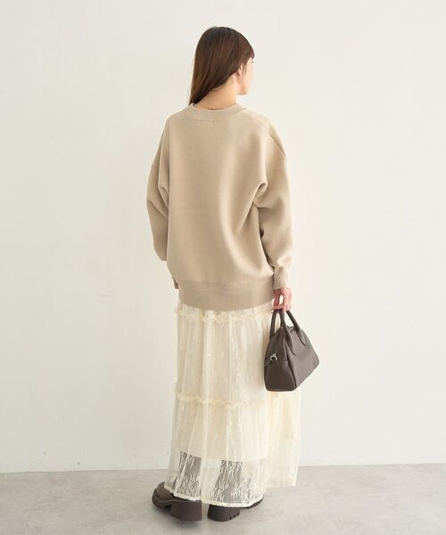 earth music&ecology（アースミュージックアンドエコロジー）の「レースフリルティアードスカート（スカート・レディース・アイボリー/ブラック・FREE）」の12枚目の写真