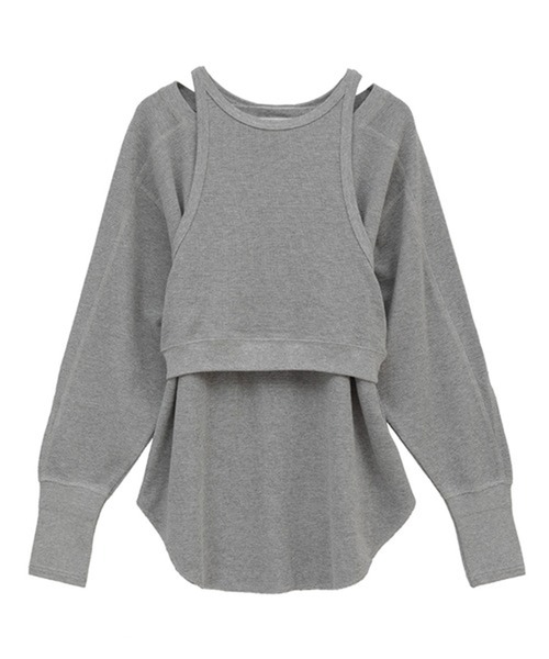 CLANE  サーマルカットソー CLANE - サーマル ビッグ トップス - THERMAL BIG TOPS - BLACK