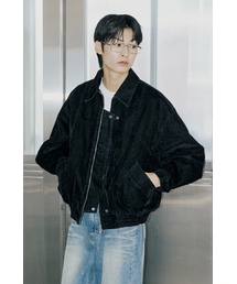 BER DE NOIR（ベールドノワール）の「ベルベットスリットカラーブルゾン（ブラック）（その他アウター）」