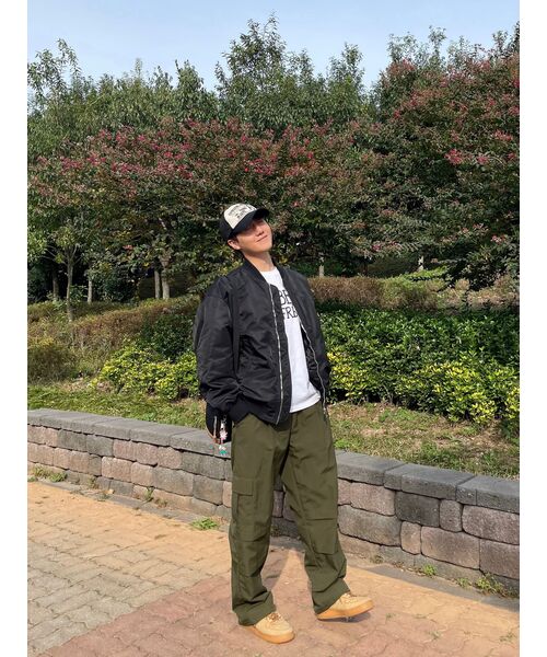 GAKKAI UNIONS（ガッカイユニオンズ）の「ワンタックナイロンパラシュートカーゴパンツカーキ（スウェットパンツ・レディース・その他・SMALL/MEDIUM/LARGE）」の9枚目の写真
