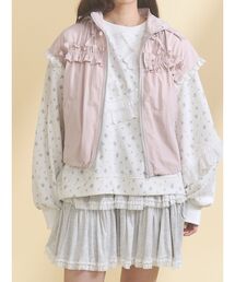 merry jenny | frill nylon jacket(ベスト)