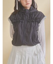 merry jenny | frill nylon jacket(ベスト)