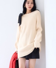 VIS | 肩リボンミニ丈ニットワンピース/2WAY(ワンピース)