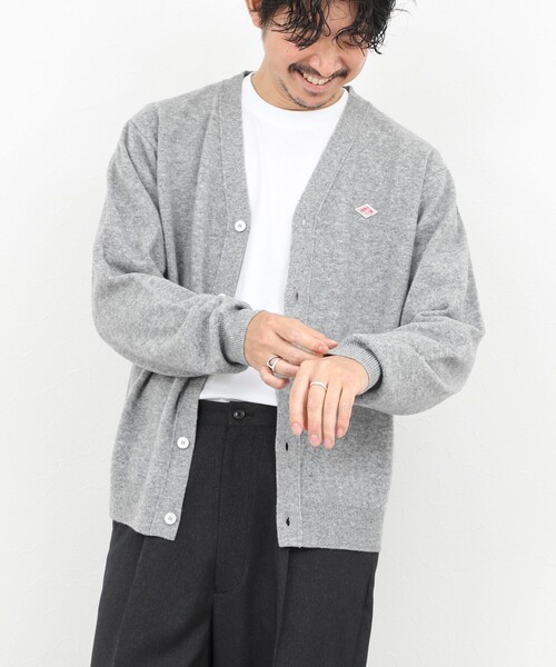 DANTON（ダントン）の「【DANTON/ダントン】ウールVネックカーディガン/V NECK CARDIGAN/DT-D0030 LMW/25AW（カーディガン/ボレロ・メンズ・ブラック/ライトグレー・38/40/42/44）」の18枚目の写真