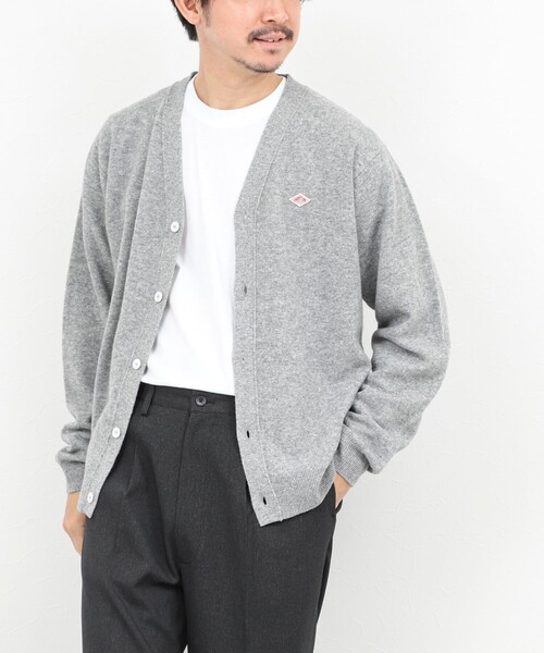 DANTON（ダントン）の「【DANTON/ダントン】ウールVネックカーディガン/V NECK CARDIGAN/DT-D0030 LMW/25AW（カーディガン/ボレロ・メンズ・ブラック/ライトグレー・38/40/42/44）」の19枚目の写真
