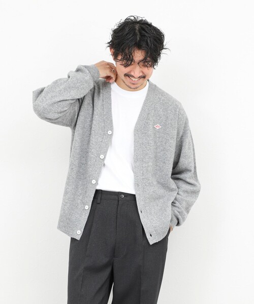 DANTON（ダントン）の「【DANTON/ダントン】ウールVネックカーディガン/V NECK CARDIGAN/DT-D0030 LMW/25AW（カーディガン/ボレロ・メンズ・ブラック/ライトグレー・38/40/42/44）」の21枚目の写真