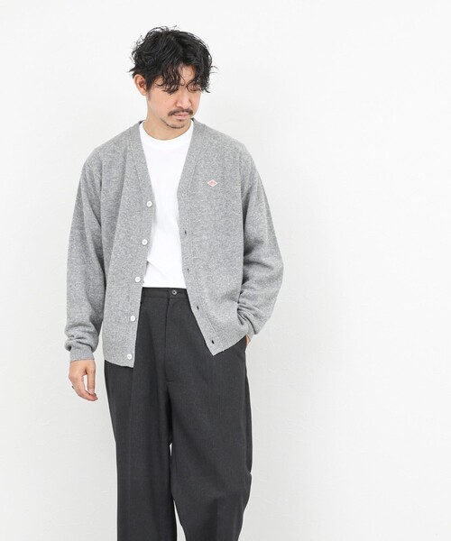 DANTON（ダントン）の「【DANTON/ダントン】ウールVネックカーディガン/V NECK CARDIGAN/DT-D0030 LMW/25AW（カーディガン/ボレロ・メンズ・ブラック/ライトグレー・38/40/42/44）」の22枚目の写真