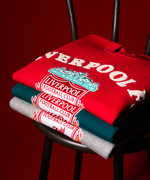 417 EDIFICE(フォーワンセブンエディフィス)の「【Liverpool FC / リバプール FC】CHENILLE EMBROIDERYT KNIT(ニット/セーター・メンズ・チャコールグレー/グリーン/レッド・MEDIUM/LARGE/X-LARGE)」の6枚目の写真