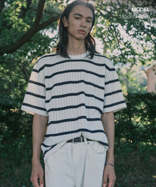 MUSINSA STANDARD（ムシンサスタンダード）の「リネンライクレギュラーフィットデニムパンツ[クリーム]（デニムパンツ・メンズ・その他・40/42/26/27/28/29/30/31/32/33/34/36/38）」の2枚目の写真