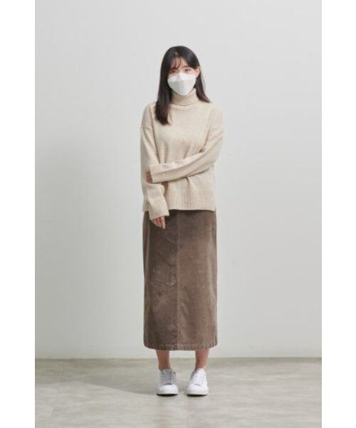 MUSINSA STANDARD WOMAN（ムシンサスタンダードウーマン）の「レディースラムウールリラックスタートルネックニット[アイボリー]（ニット/セーター・レディース・その他・SMALL/MEDIUM/LARGE/X-SMALL）」の6枚目の写真