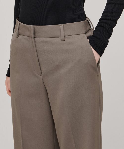 MUSINSA STANDARD WOMAN（ムシンサスタンダードウーマン）の「ウィメンズストレートヒドゥンバンディングスラックス[ダスティベージュ]（スラックス・レディース・その他・30/24/25/26/27/28/29）」の4枚目の写真
