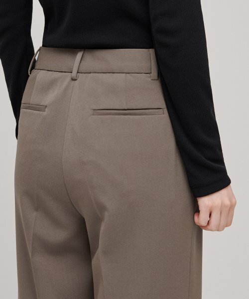 MUSINSA STANDARD WOMAN（ムシンサスタンダードウーマン）の「ウィメンズストレートヒドゥンバンディングスラックス[ダスティベージュ]（スラックス・レディース・その他・30/24/25/26/27/28/29）」の7枚目の写真