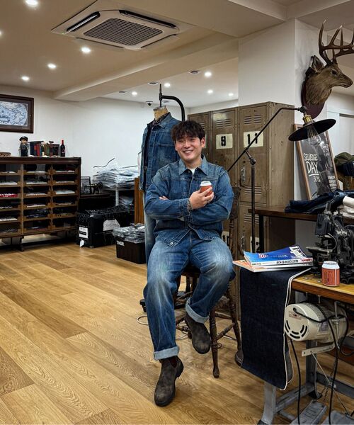 OUTSTANDING(アウトスタンディング)の「W.W. II SELVEDGE STRAIGHT PANTS_MEDIUM BLUE(デニムパンツ・メンズ・その他・SMALL/MEDIUM/LARGE)」の12枚目の写真