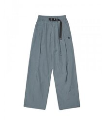 TWO TUCK NYLON PANTS - CHARCOAL