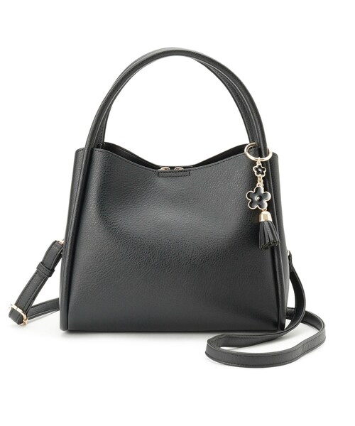 ITS'DEMO（イッツデモ）の「【2WAY】チャーム付きミニトート（ハンドバッグ・レディース・ブラウン系その他/ライトベージュ/ブラック・00）」の11枚目の写真