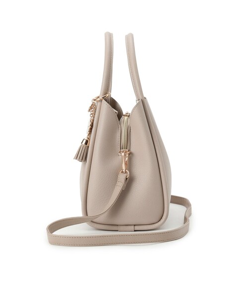 ITS'DEMO（イッツデモ）の「【2WAY】チャーム付きミニトート（ハンドバッグ・レディース・ブラウン系その他/ライトベージュ/ブラック・00）」の14枚目の写真