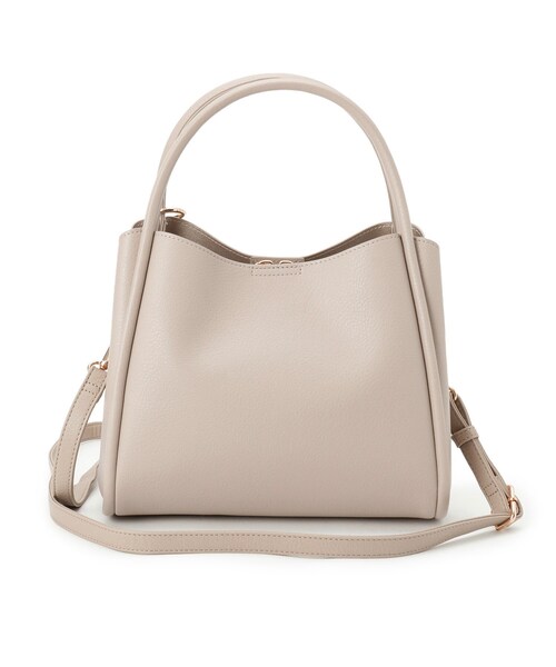 ITS'DEMO（イッツデモ）の「【2WAY】チャーム付きミニトート（ハンドバッグ・レディース・ブラウン系その他/ライトベージュ/ブラック・00）」の15枚目の写真