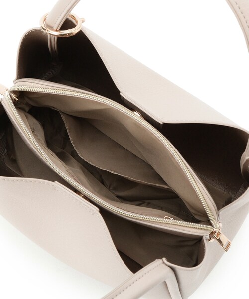 ITS'DEMO（イッツデモ）の「【2WAY】チャーム付きミニトート（ハンドバッグ・レディース・ブラウン系その他/ライトベージュ/ブラック・00）」の22枚目の写真