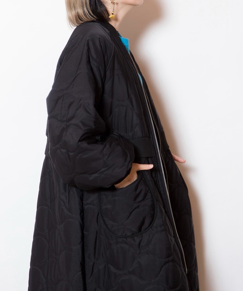 セール】キルティングロングブルゾン（その他アウター）｜OSMOSIS