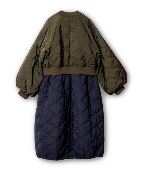 OSMOSIS（オズモーシス）の「キルティングロングブルゾン（その他アウター・レディース・ブラック/カーキ・ONE SIZE）」の18枚目の写真