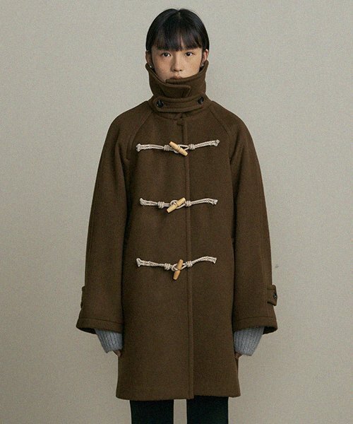 LINGSEOUL(リングソウル)の「duffle half coat-brown(チェスターコート・レディース・その他・FREE)」の1枚目の写真