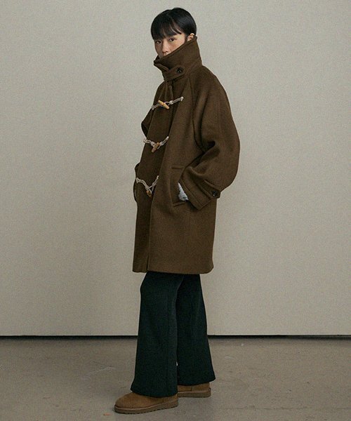 LINGSEOUL(リングソウル)の「duffle half coat-brown(チェスターコート・レディース・その他・FREE)」の2枚目の写真