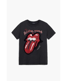 Desigual | THE ROLLING STONESヴィンテージバンドロゴ半袖Tシャツ(Tシャツ/カットソー)