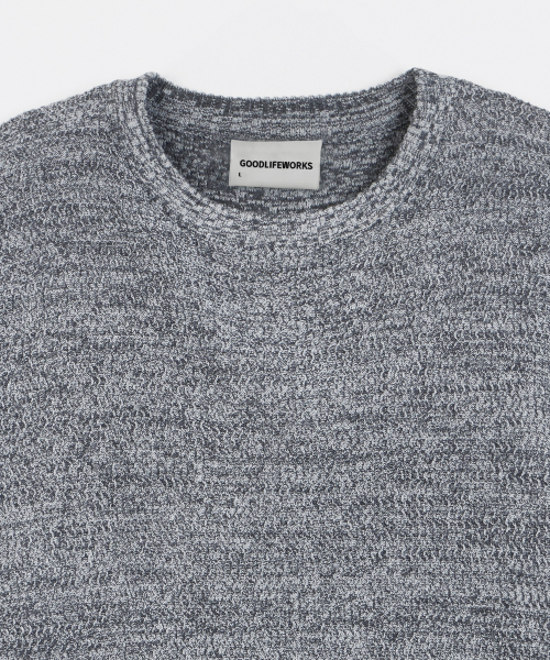 GLW（ジーエルダブリュ）の「ツートーンミックスドハーフニットグレー（ニット/セーター・レディース・その他・SMALL/MEDIUM/LARGE）」の2枚目の写真