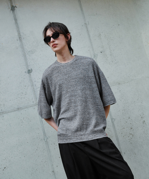 GLW（ジーエルダブリュ）の「ツートーンミックスドハーフニットグレー（ニット/セーター・レディース・その他・SMALL/MEDIUM/LARGE）」の8枚目の写真