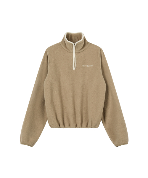 Rest&Recreation(レストアンドレクリエーション)の「FLEECE HALF ZIP-UP - BEIGE(スウェット・レディース・その他・ONE)」の6枚目の写真