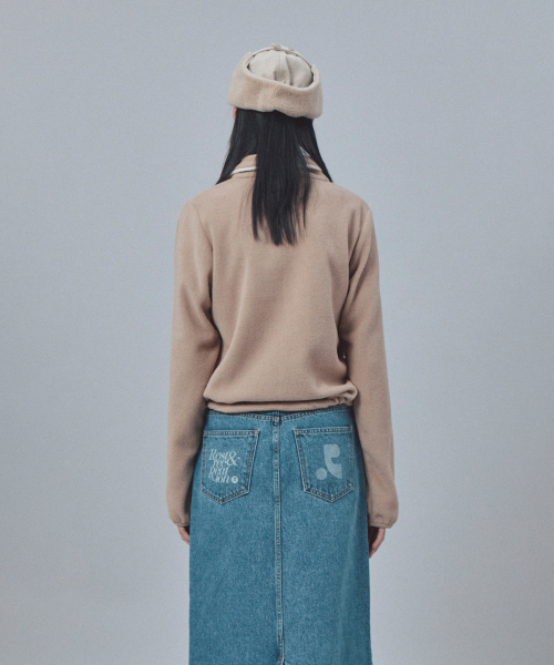 Rest&Recreation(レストアンドレクリエーション)の「FLEECE HALF ZIP-UP - BEIGE(スウェット・レディース・その他・ONE)」の4枚目の写真