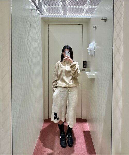 Rest&Recreation(レストアンドレクリエーション)の「FLEECE HALF ZIP-UP - BEIGE(スウェット・レディース・その他・ONE)」の5枚目の写真