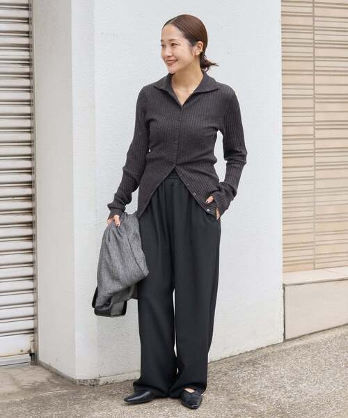 JOURNAL STANDARD(ジャーナルスタンダード)の「《追加4》ライクストレッチワイドパンツ(その他パンツ・レディース・ブラック/チョコ/チャコールグレー/ブラウン・34/36/38/40)」の20枚目の写真