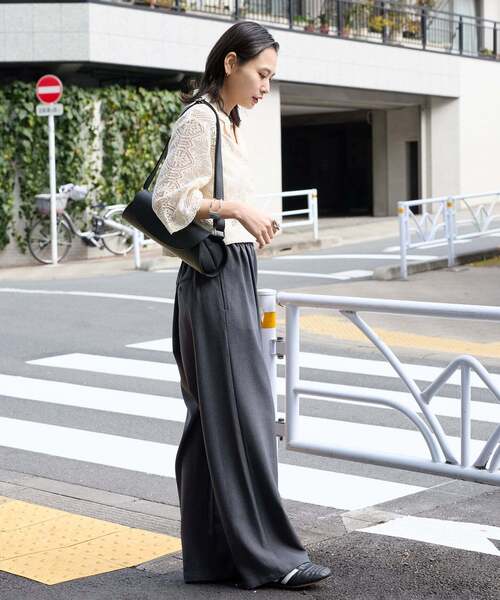 JOURNAL STANDARD(ジャーナルスタンダード)の「《追加4》ライクストレッチワイドパンツ(その他パンツ・レディース・ブラック/チョコ/チャコールグレー/ブラウン・34/36/38/40)」の22枚目の写真