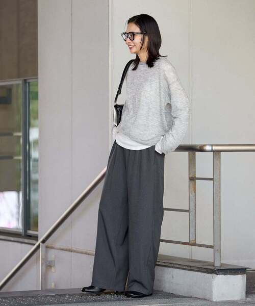 JOURNAL STANDARD(ジャーナルスタンダード)の「《追加4》ライクストレッチワイドパンツ(その他パンツ・レディース・ブラック/チョコ/チャコールグレー/ブラウン・34/36/38/40)」の14枚目の写真