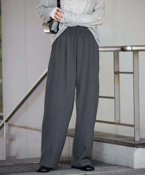 JOURNAL STANDARD(ジャーナルスタンダード)の「《追加4》ライクストレッチワイドパンツ(その他パンツ・レディース・ブラック/チョコ/チャコールグレー/ブラウン・34/36/38/40)」の15枚目の写真